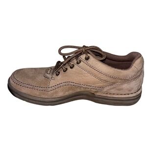 Rockport Walking Shoes Womens 8 Brown Leather Lace Up Casual Comfort Classic